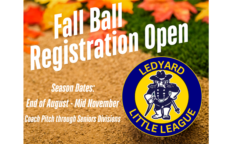 Fall Ball Registration Now Open
